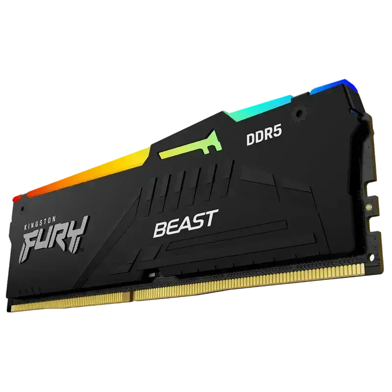 Memorie RAM Kingston FURY Beast RGB, DDR5 SDRAM, 6000 MHz, 32GB, KF560C36BBE2AK2-32