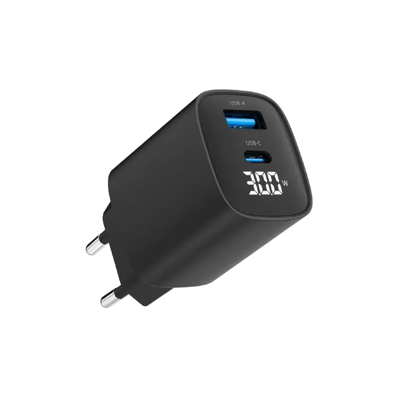 Încărcător Gembird TA-UC-PDQC30LCD-BK-01 Negru