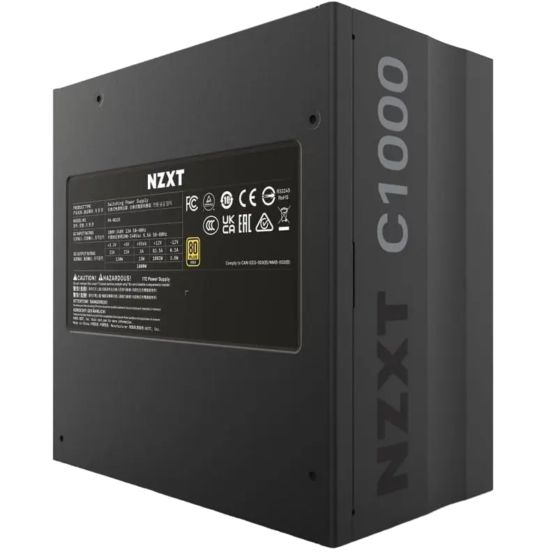 Tip Блок питания для компьютеров NZXT C1000 ATX Черный