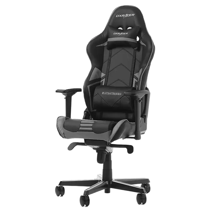 Scaun Gaming DXRacer Racing GC-R131-NG PU Piele Negru/Gri