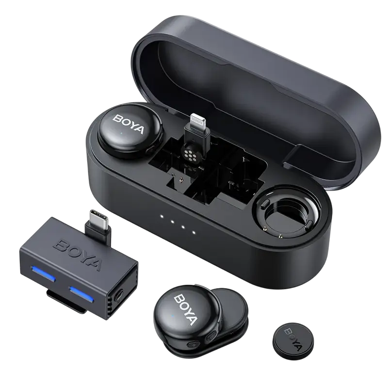 Портативный записывающий микрофон Boya Boyalink 3-01 Беспроводной Черный