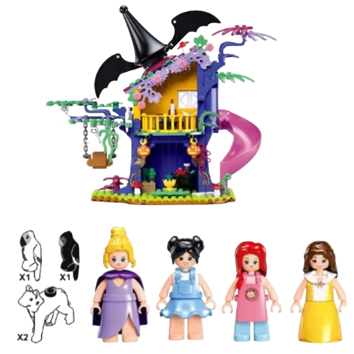 Конструктор Sluban Magic Tree House Разноцветный