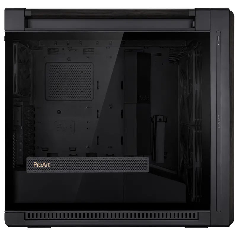 Carcasă PC ASUS ProArt PA602 Wood TG Midi-Tower Negru