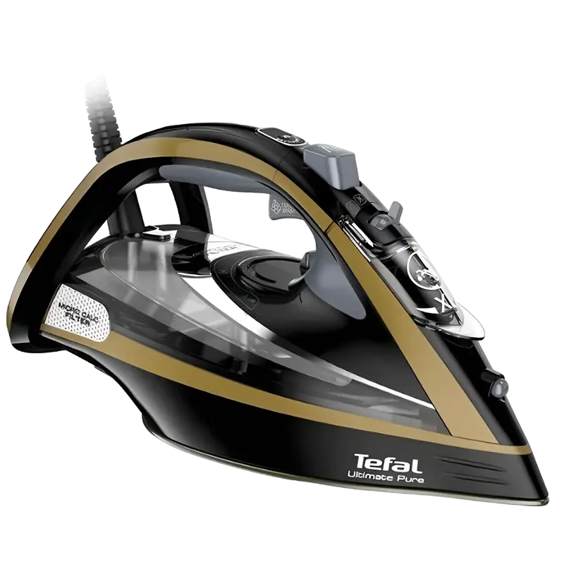 Утюг Tefal Ultimate Pure Черный | Золотистый