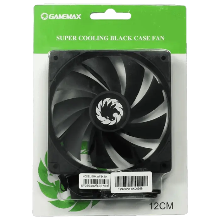 Вентилятор для ПК Gamemax GMX-WFBK BK 120 мм Черный