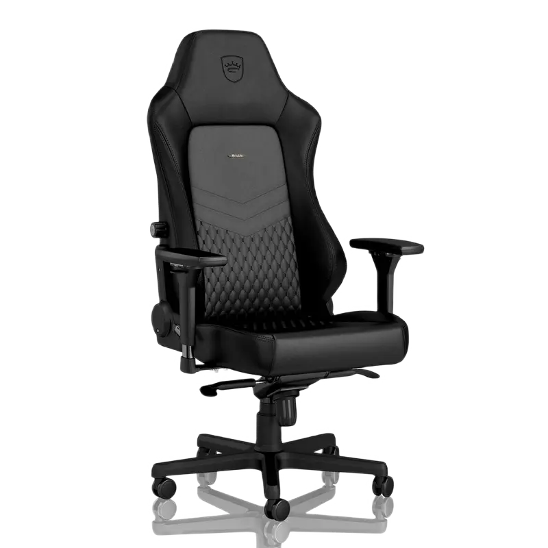 Игровое кресло Noblechairs Hero Натуральная кожа Чёрный