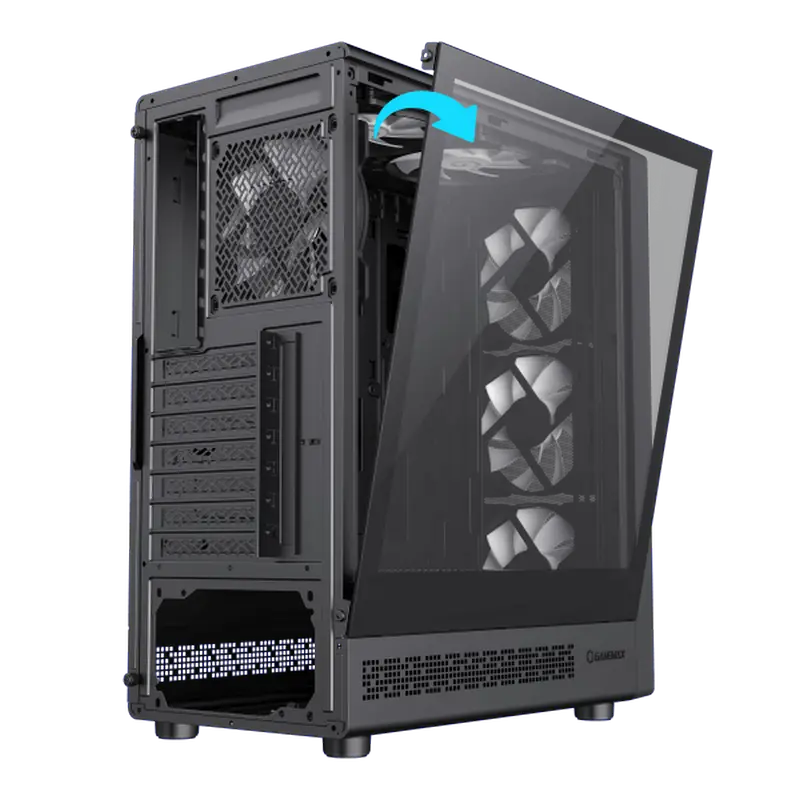 Carcasă PC Gamemax STORM 2 AB Midi-Tower Negru