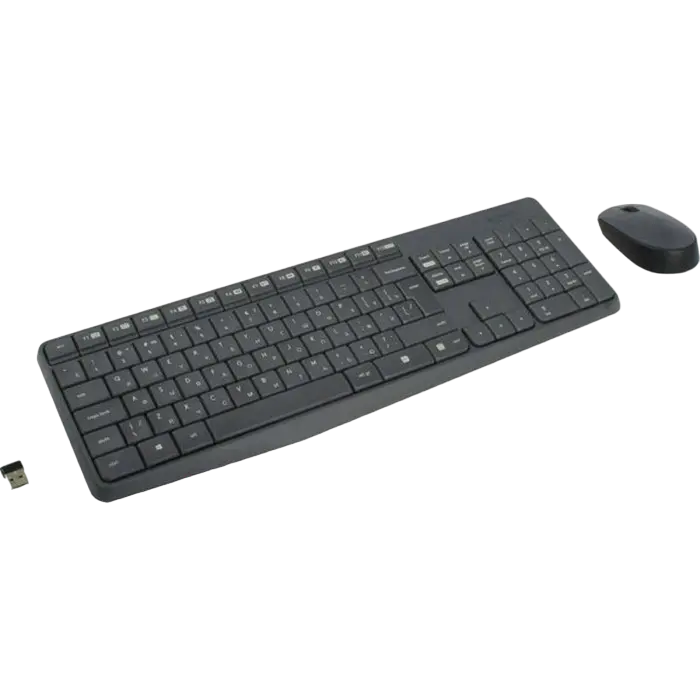 Клавиатура и мышь Logitech MK235 Мембрана Серый