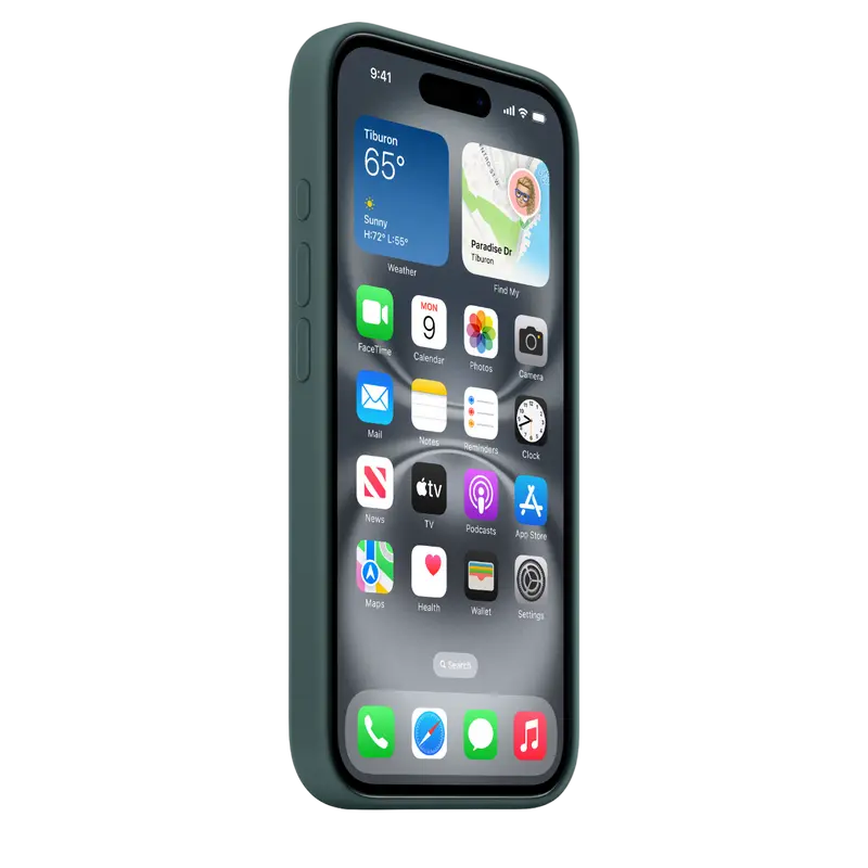 Чехол Apple iPhone 16 Silicone Case MagSafe A3313 Silicone Case with MagSafe Lake Green