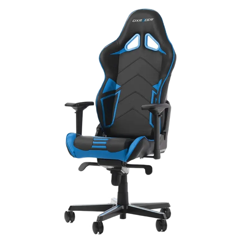 Scaun Gaming DXRacer Racing GC-R131-NB PU Piele Negru/Albastru
