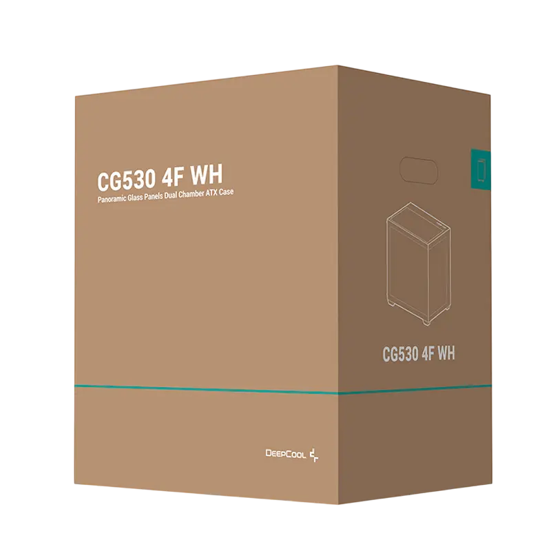 Компьютерный корпус Deepcool CG530 4F Midi-Tower Белый