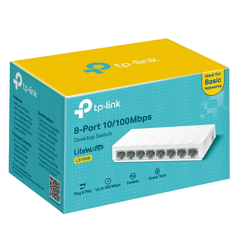 Сетевой коммутатор TP-LINK LS1008 Белый