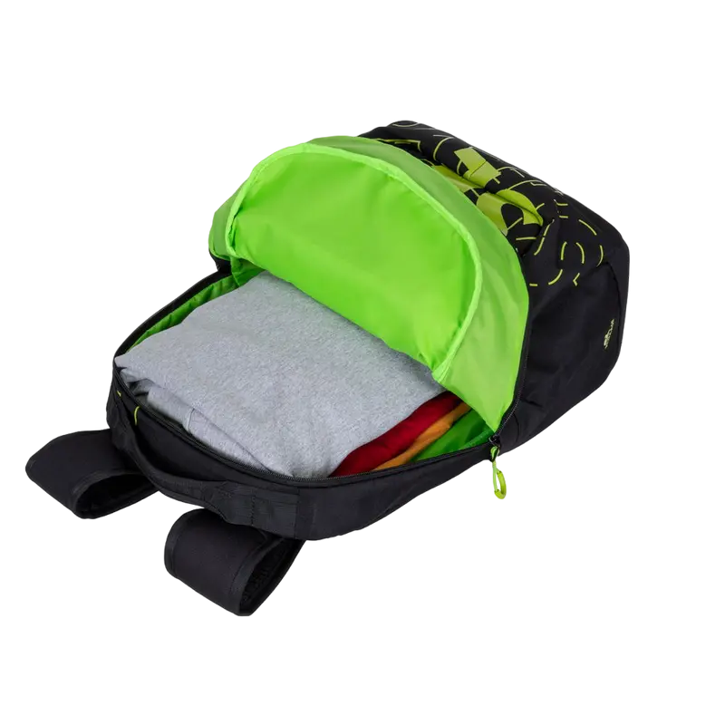 Повседневный рюкзак Rivacase Heide Чёрный/Лайм