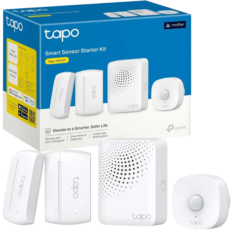 Умный датчик движения TP-LINK Tapo T30 KIT Белый