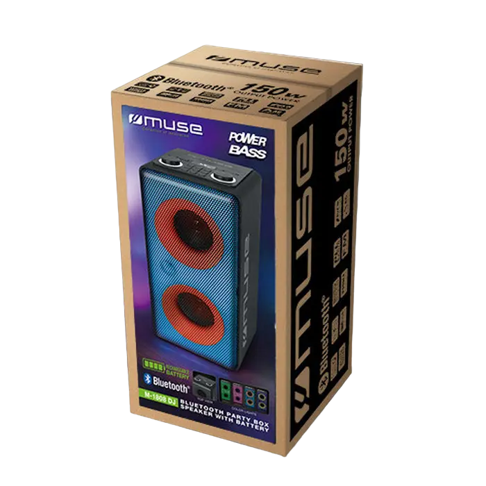 Портативная колонка MUSE M-1808 DJ Чёрный