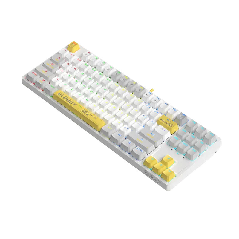 Клавиатура Bloody S87 Механический Белый