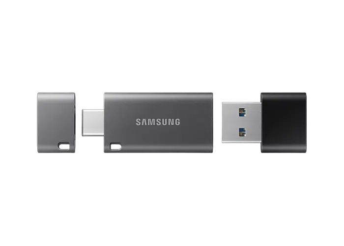 USB Flash накопитель Samsung DUO Plus 64ГБ Черный/Серый