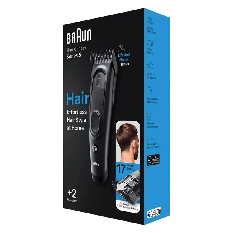 Машинка для стрижки Braun HC5330 Чёрный