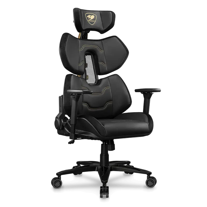 Игровое кресло Cougar Terminator Elite Искусственная кожа Черный | Золотистый