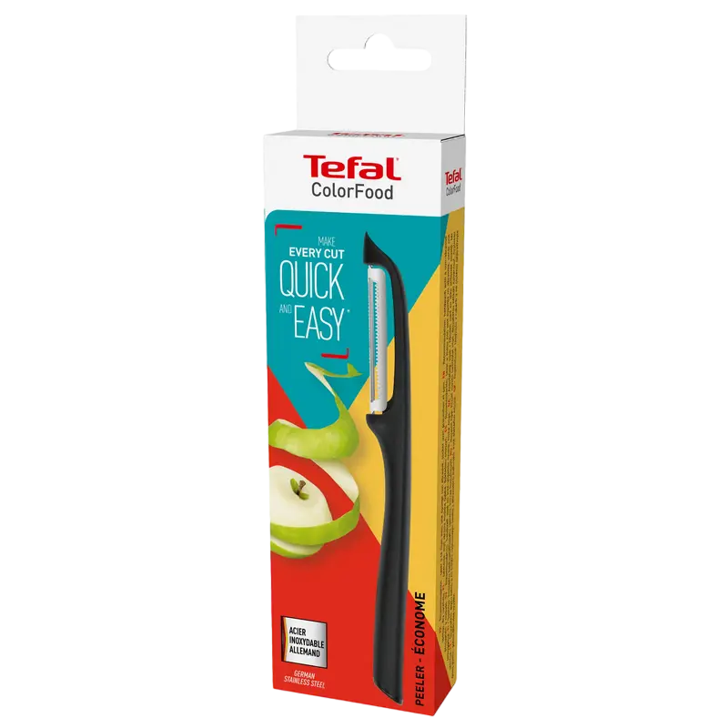 Cuțit pentru curățarea legumelor Tefal K2731404 Colorfood Negru