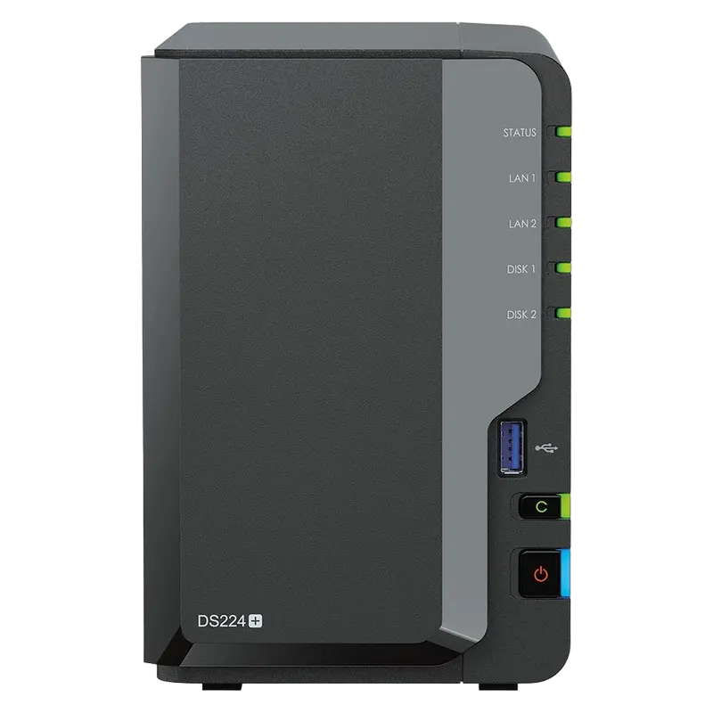Сетевое хранилище SYNOLOGY DS224+ Черный