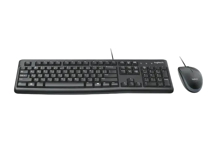 Set Tastatură + Mouse Logitech MK120 Membrană Negru