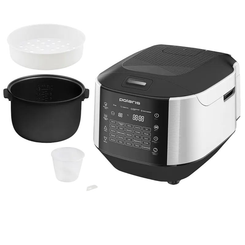Мультиварка Polaris PMC 0487AD Черный Серебристый