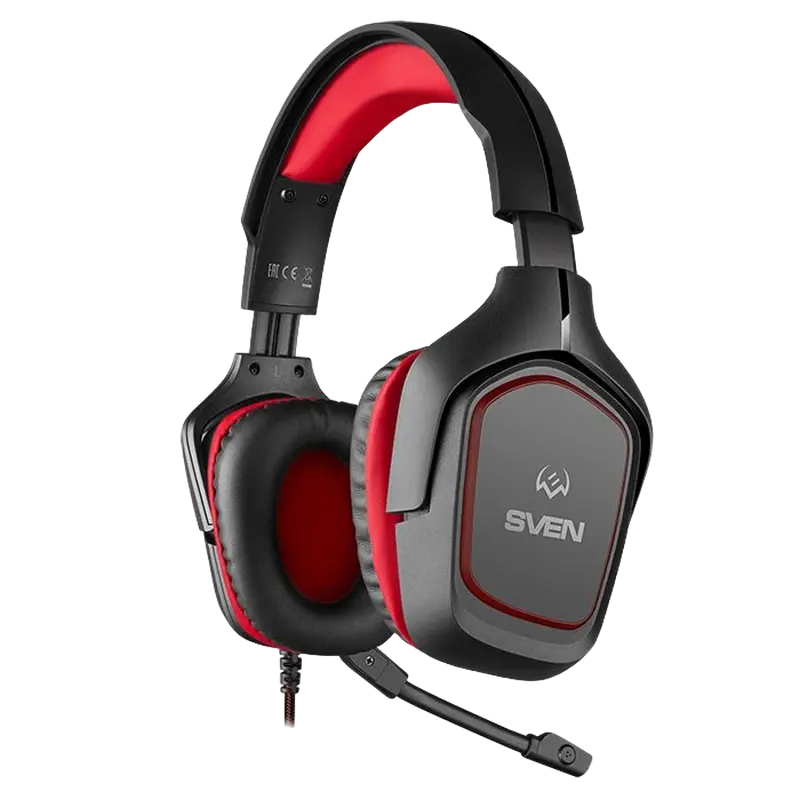 Наушники SVEN AP-G333MV Чёрный/Красный