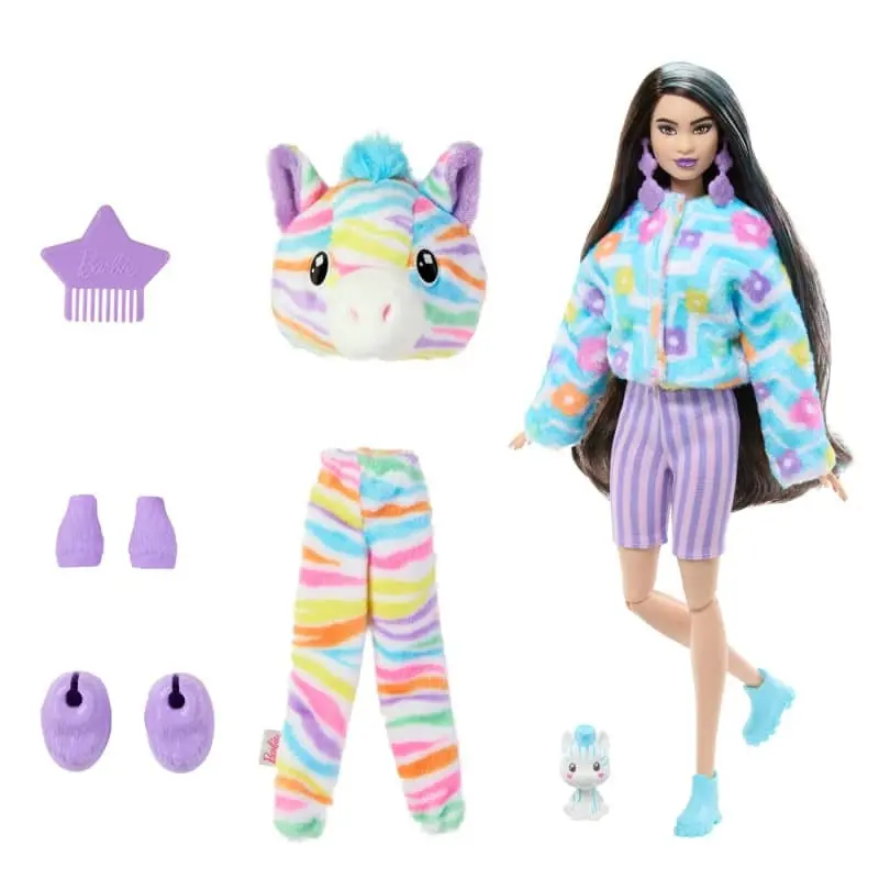 Barbie Cutie Reveal Color Dreams Series Zebra