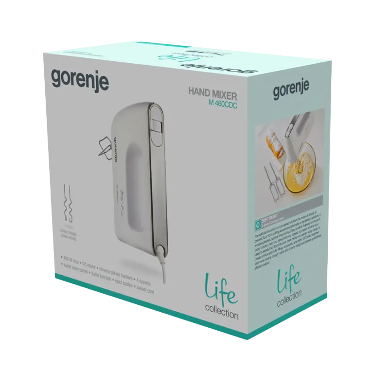 Миксер ручной Gorenje M460CDC Белый