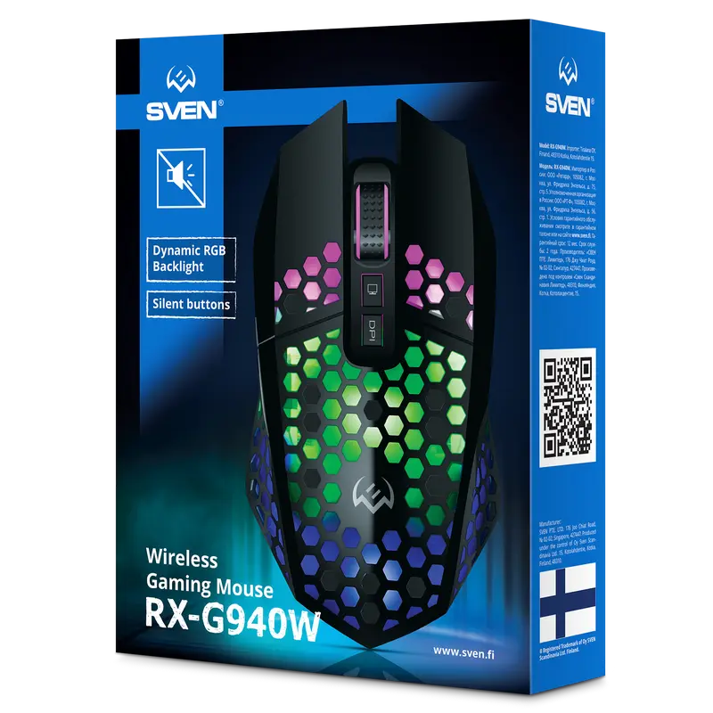 Мышь SVEN RX-G940W Беспроводное Чёрный