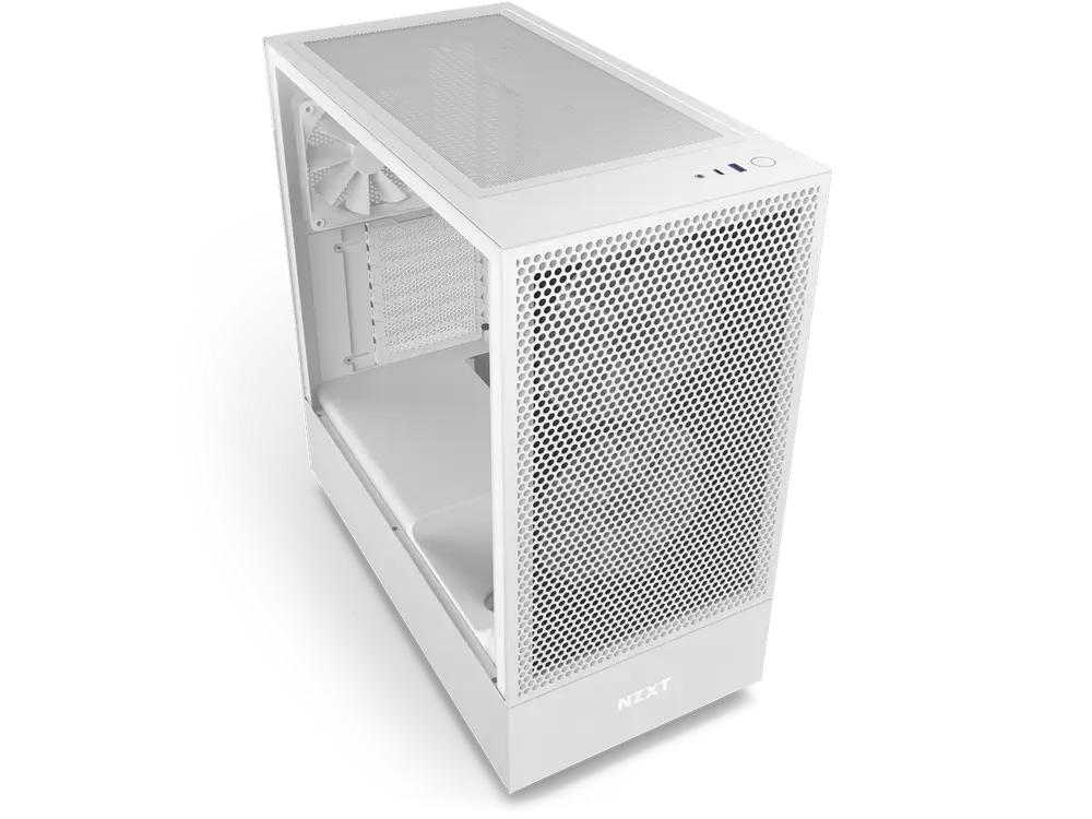 Carcasă PC NZXT H5 Flow RGB Midi-Tower Alb