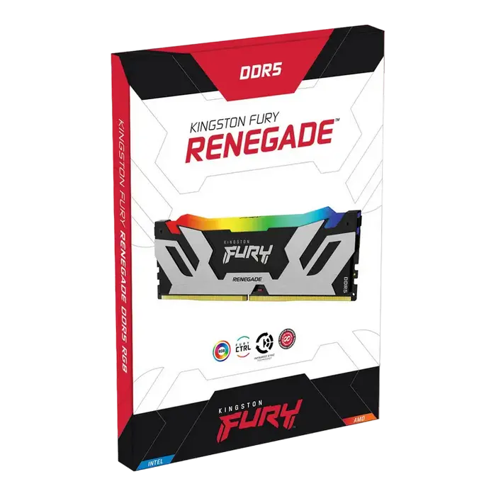 Оперативная память Kingston FURY Renegade RGB FURY Renegade 96 ГБ Черный/Серебристый