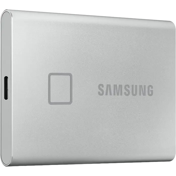 Внешний портативный SSD накопитель Samsung T7 Touch 500 ГБ Серебристый