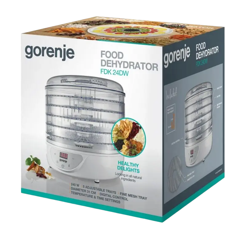 Сушилка для фруктов Gorenje FDK24DW Белый
