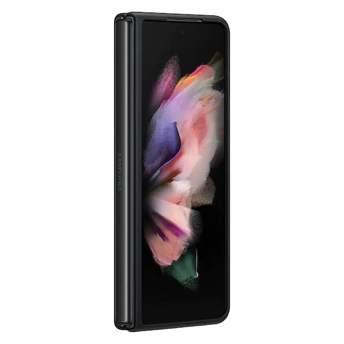 Husă tip carte Samsung Galaxy Z Fold 3 Leather Cover Negru