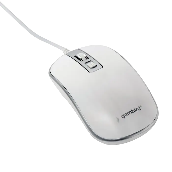 Беcпроводная мышь Gembird MUSW-4B-06-WS Беспроводное Белый/Серебристый