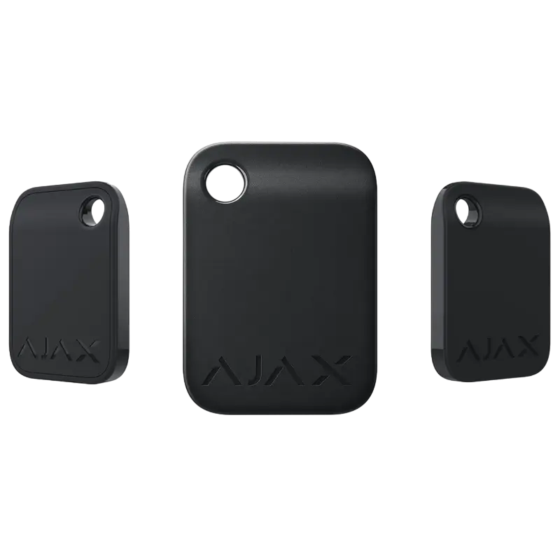 Защищенный бесконтактный брелок Ajax Tag Черный