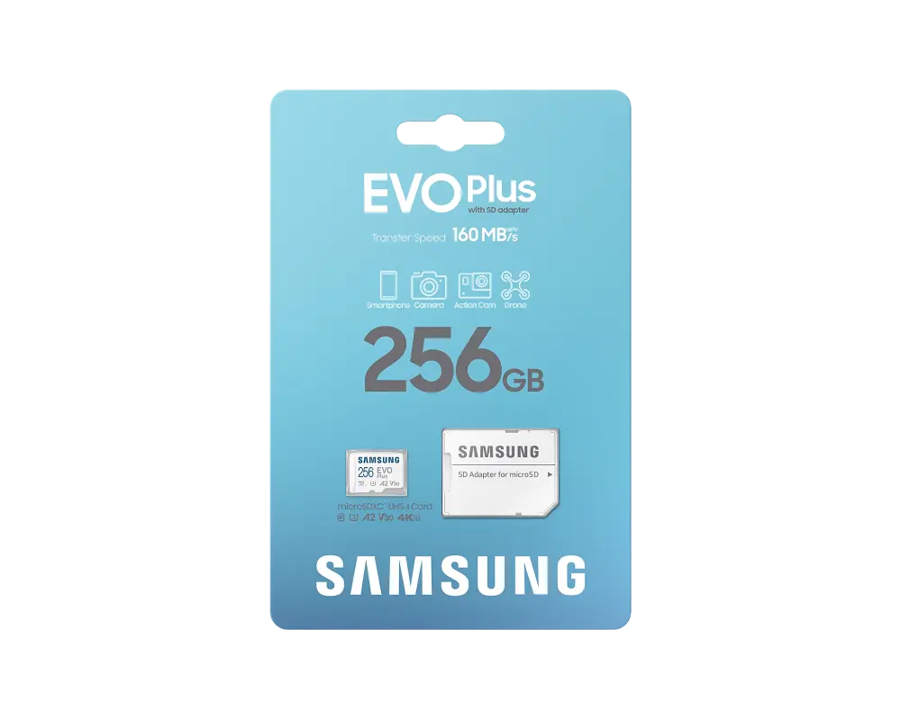 Карта памяти Samsung EVO Plus MicroSD 256ГБ