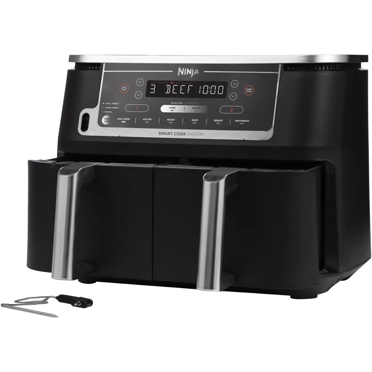 Friteuză cu aer cald Ninja Foodi MAX Dual Zone Negru
