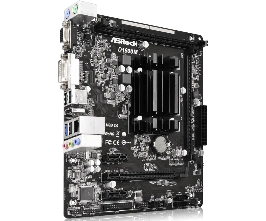 Материнская плата ASRock D1800M Micro-ATX