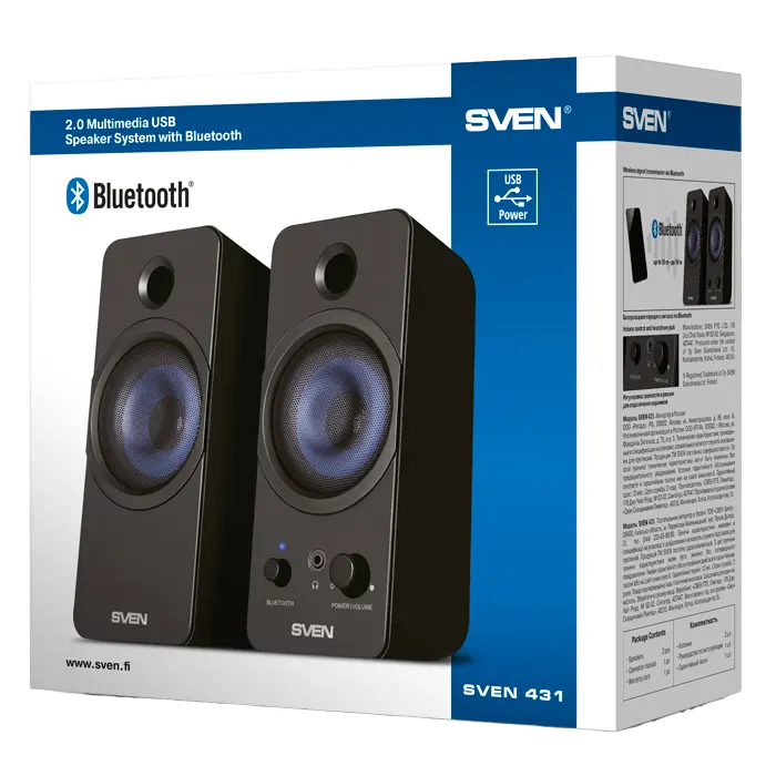 Компьютерные колонки SVEN 431 Черный