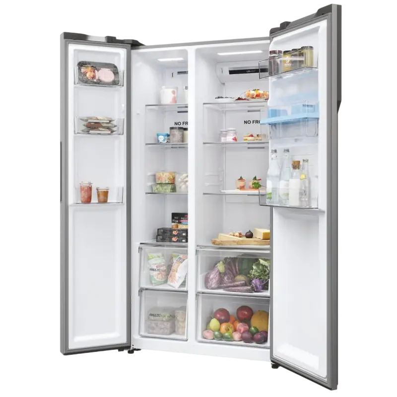 Frigider Haier HSR5918DWMP Platinum Inox