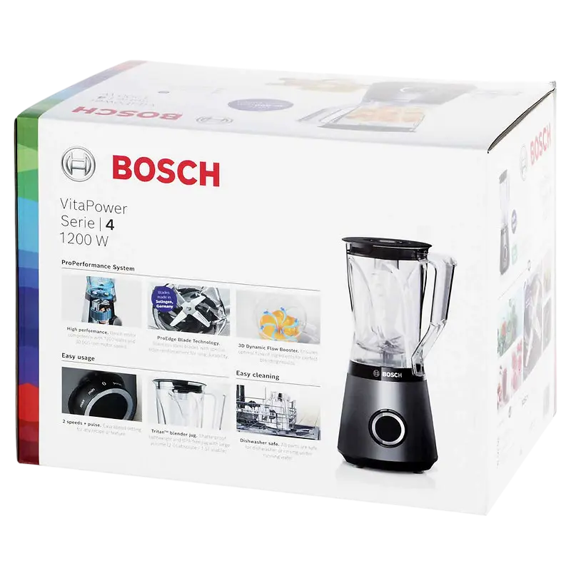 Стационарный блендер Bosch VitaPower MMB6141S Серебристый