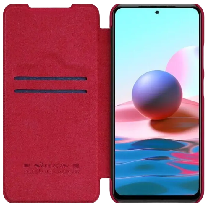 Husă Nillkin Xiaomi Redmi Note 10/Note 10S Qin LC Qin Roșu