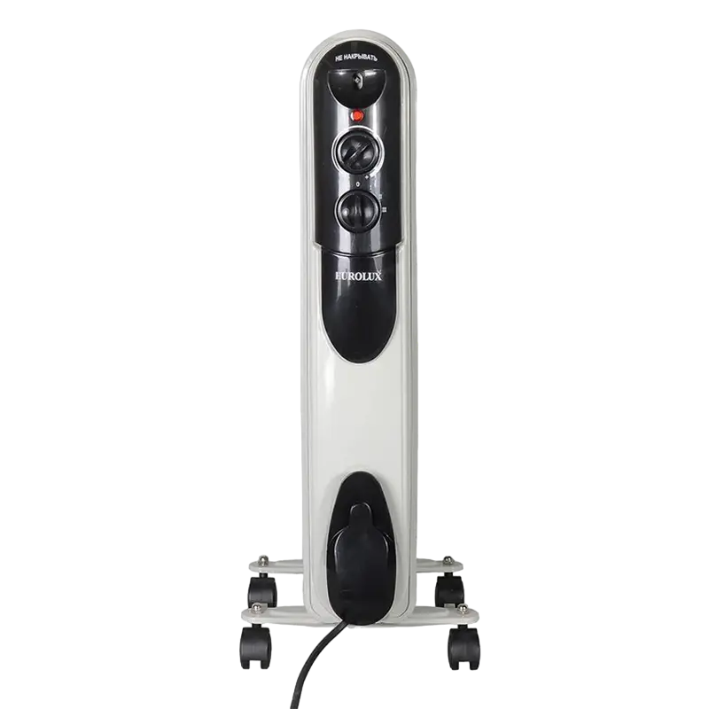 Radiator de ulei Eurolux ОМПТ-12Н 2500 W Alb