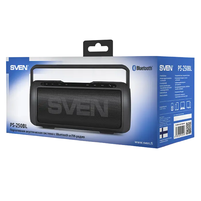 Портативная колонка SVEN PS-250BL Чёрный