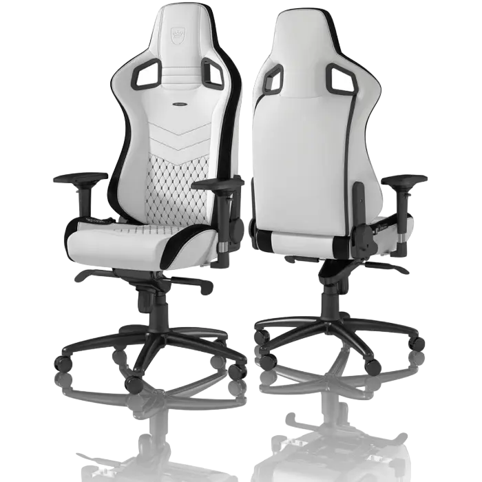 Scaun Gaming Noblechairs Epic PU Piele Negru/Alb