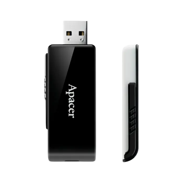 USB Flash накопитель Apacer AH350 64ГБ Черный/Белый