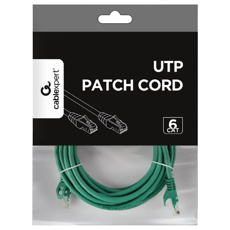 Patch cord Cablexpert PP6U-5M/G Verde